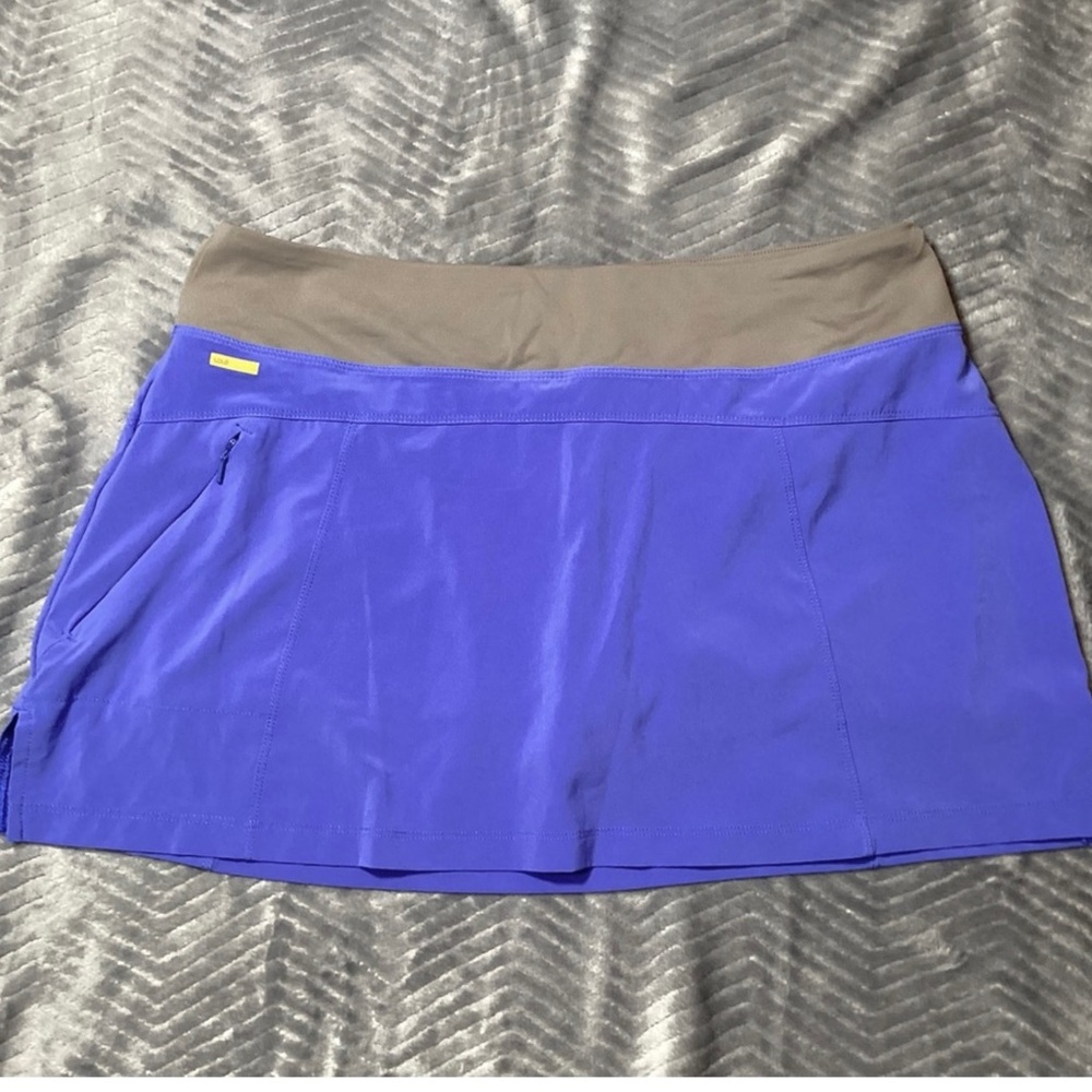 Lole Athletic Tennis Skort Blue Gray Medium Recycled